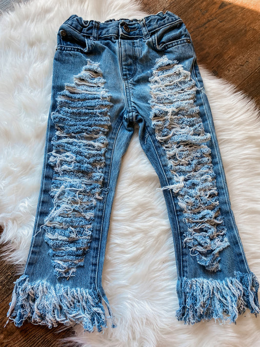 4T shredded & frayed